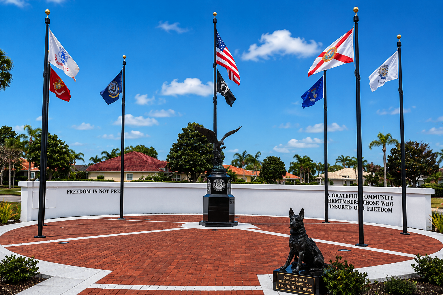 Sun City Center, FL landmark image Veterans Memorial Plaza in Sun City Center, FL